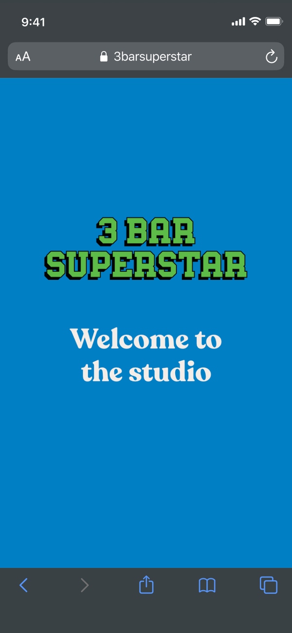 3 bar superstar webapp design