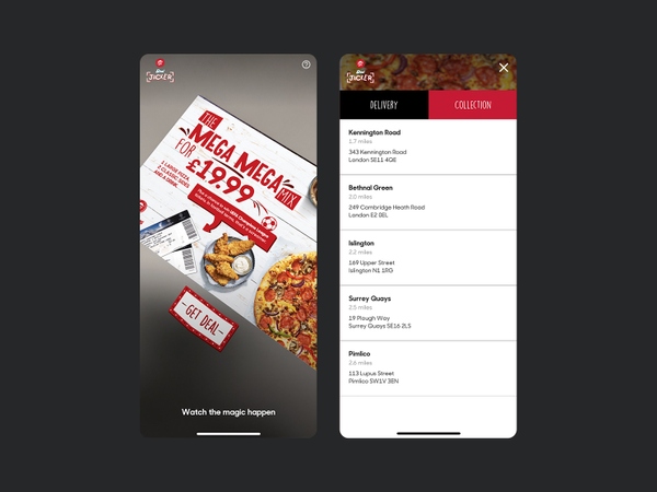 PizzaHut Deal Jacker app screens 2