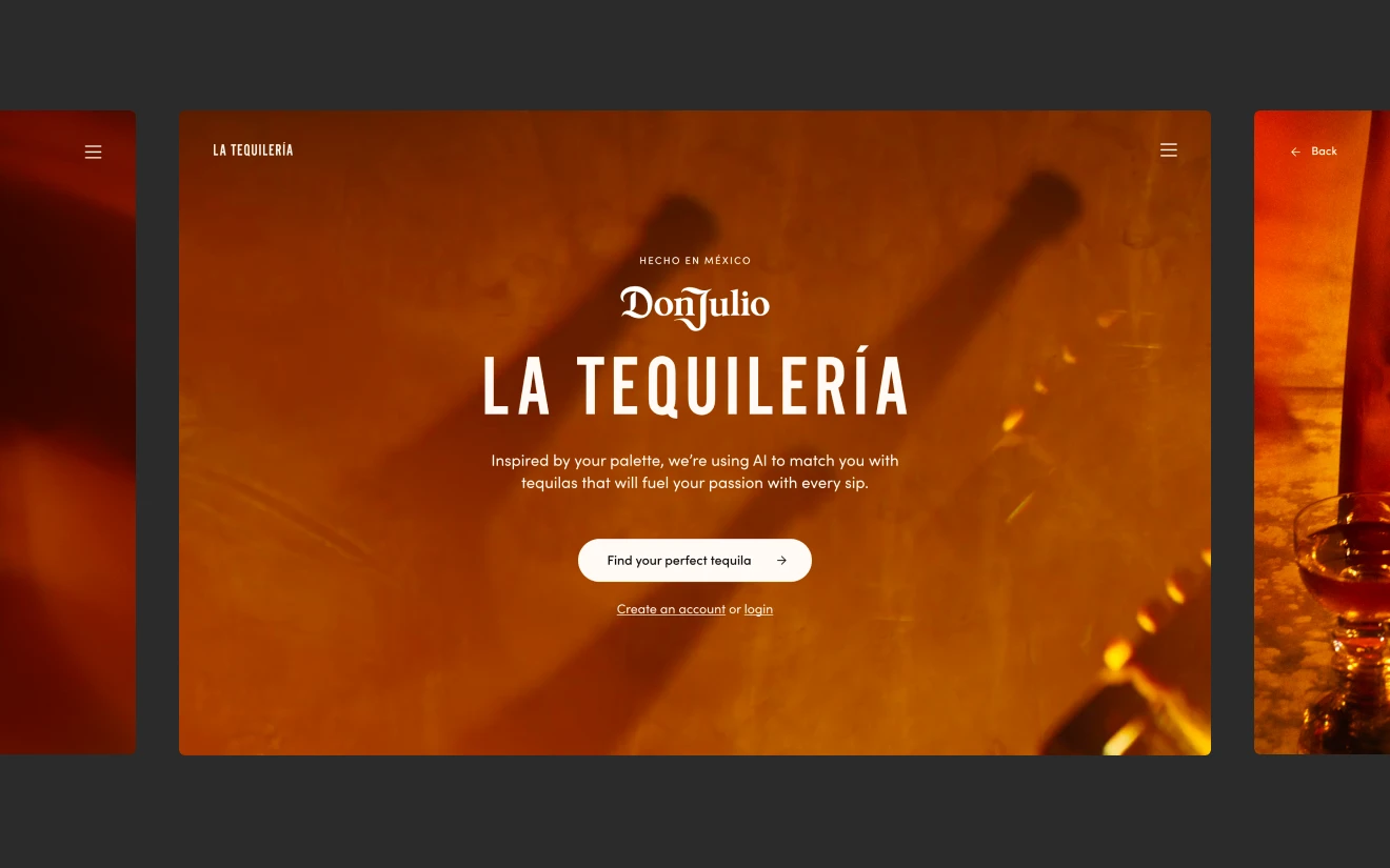 La Tequilería website design